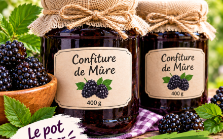 LOT 2 POTS CONFITURE MÛRES 400GR