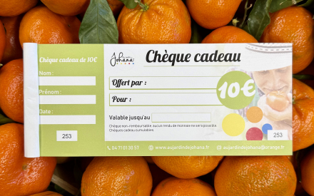 CHÈQUE CADEAU 10€