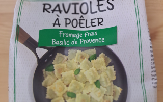 RAVIOLES A POÊLER  BASILIC 300GR