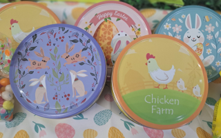 BOITE METAL BISCUITS PÂQUES 340R