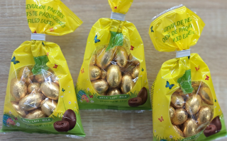 SACHET OEUFS PÂQUES PRALINÉ 125GR