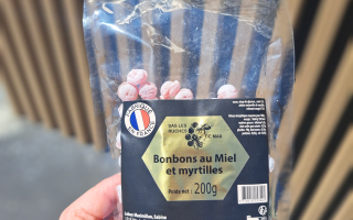 BONBONS MIEL ET MYRTILLES 200GR