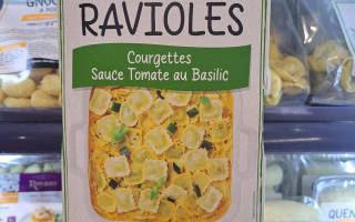 GRATIN DE RAVIOLES COURGETTES SAUCE TOMATE 300GR