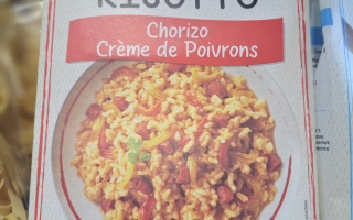 RISOTTO CHORIZO & CRÈME DE POIVRONS 300GR
