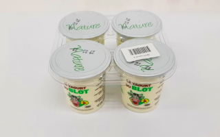 Yaourt du GAEC du rocher du "blot" Nature x4 (500gr)