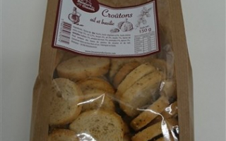 Croûtons à l'ail et basilic (150gr)