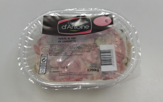 SALADE MUSEAU DE PORC EN VINAIGRETTE bqt 250 gr