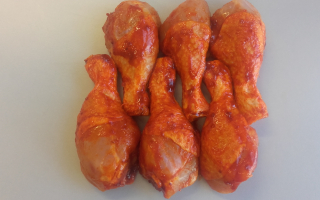 pilon de poulet marinade tex mex 6 pieces 800 grs