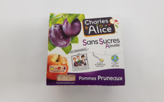 Compote pomme pruneaux x4 (400gr)