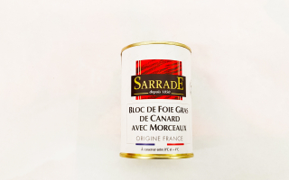 Foie gras cuit Sarrade origine France (400gr)