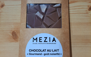 tablette chocolat au lait gout noisette Azélia 90gr
