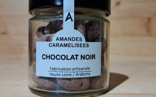 amandes caramélisées chocolat au lait 100gr