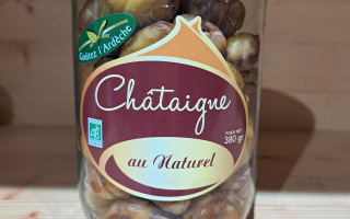 châtaigne au naturel 380gr bio