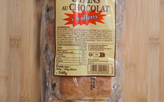 12 Pains aux chocolat 540gr