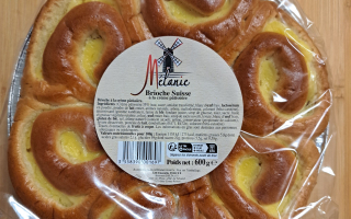 Brioche suisse crème pâtissière 600 gr