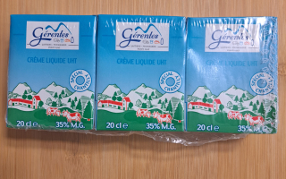 Crème liquide UHT 3x 20 cl 35% MG