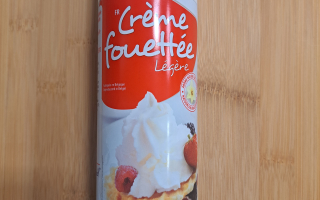 Crème fouettée légère arome vanille