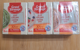 Créme UHT 30% grand fermage 3x20 cl
