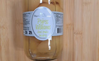 1/2 POIRES WILLIAM AU SIROP 720 ML