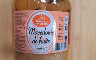 MACÉDOINE DE FRUITS AU SIROP  850 ML