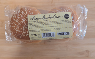 PAIN BURGER SESAME X4 250 GR