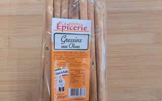 GRESSIN AUX OLIVES 200GR