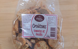 CROÛTONS TOMATES BASILIC 150GR
