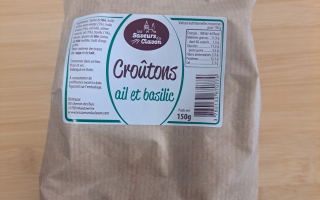 CRÛTONS AIL ET BASILIC 150GR