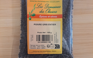 POIVRE GRIS ENTIER 100 gr