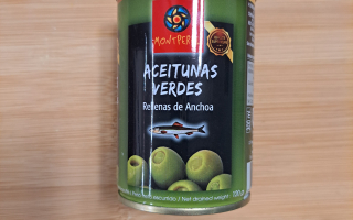OLIVES VERTES FARCE ANCHOIS 120ML