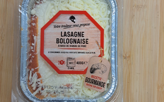 LASAGNES BOLOGNAISES 400 GRS