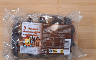 5 GAUFFRES LIEGEOISE CHOCO 300GR