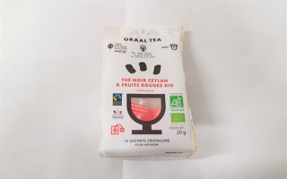Thé noir Ceylan & fruits rouges BIO en sachet Graal Tea (20gr)