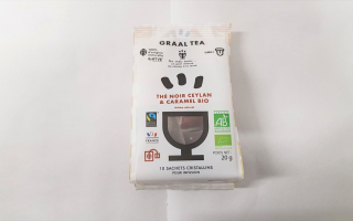Thé noir Ceylan & caramel BIO en sachet Graal Tea (20gr)