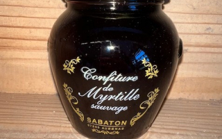 CONFITURE MYRTILLE ardeche 350 gr