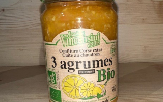 CONFITURE BIO 3 AGRUMES CORSE 360GR