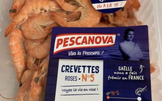 crevette paquet 500gr cal 30/50  élevage