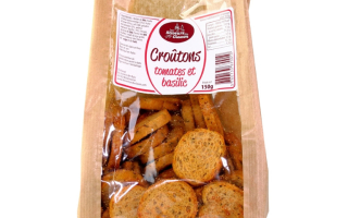 Croûtons tomates et basilic (150gr)