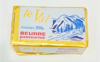 Beurre Le Val plaquette de 250 Gr