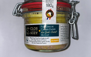 foie gras de canard entier du Sud Ouest 180 gr