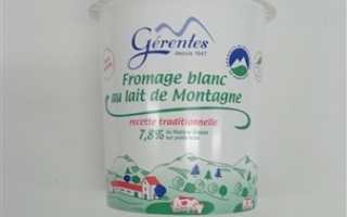 Fromage blanc 40% MG gérentes (pot de 500 gr)