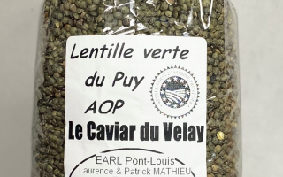 LENTILLES VERTE DU Puy en Velay Le Brignon pqt 1 kg