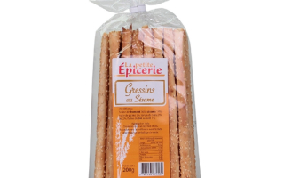 Gressins aux sésames (200gr)