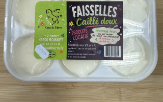 FAISSELLES X 6 LAIT CRU DE VACHE  GAEC DE L'HERM