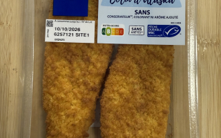 panés frais filet de colin 2 pièces x 100gr