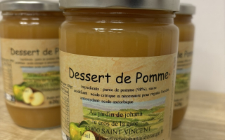 COMPOTE DESSERT DE POMME nature 620 gr