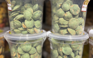 ARACHIDE WASABI vert PQT 130 GRS