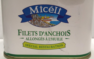 FILET D'ANCHOIS ? L'HUILE 800GRS