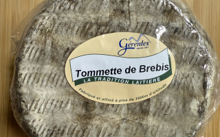 Tomette de  brebis Gérentes