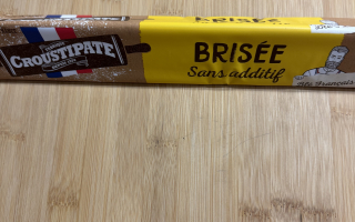Pâte brisée  sans additif 230gr